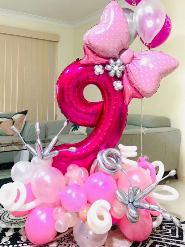 Balloon Bouquet One Number Nine