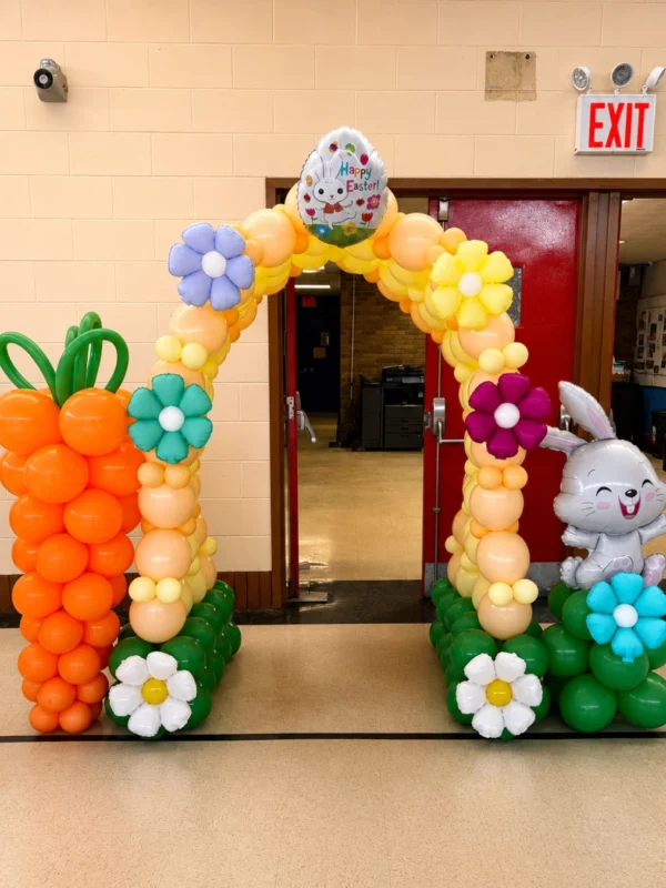 Balloon Arches Yellow Easter