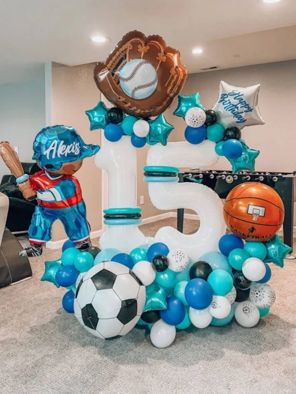 Balloon Bouquet Two Numbers Fifteen